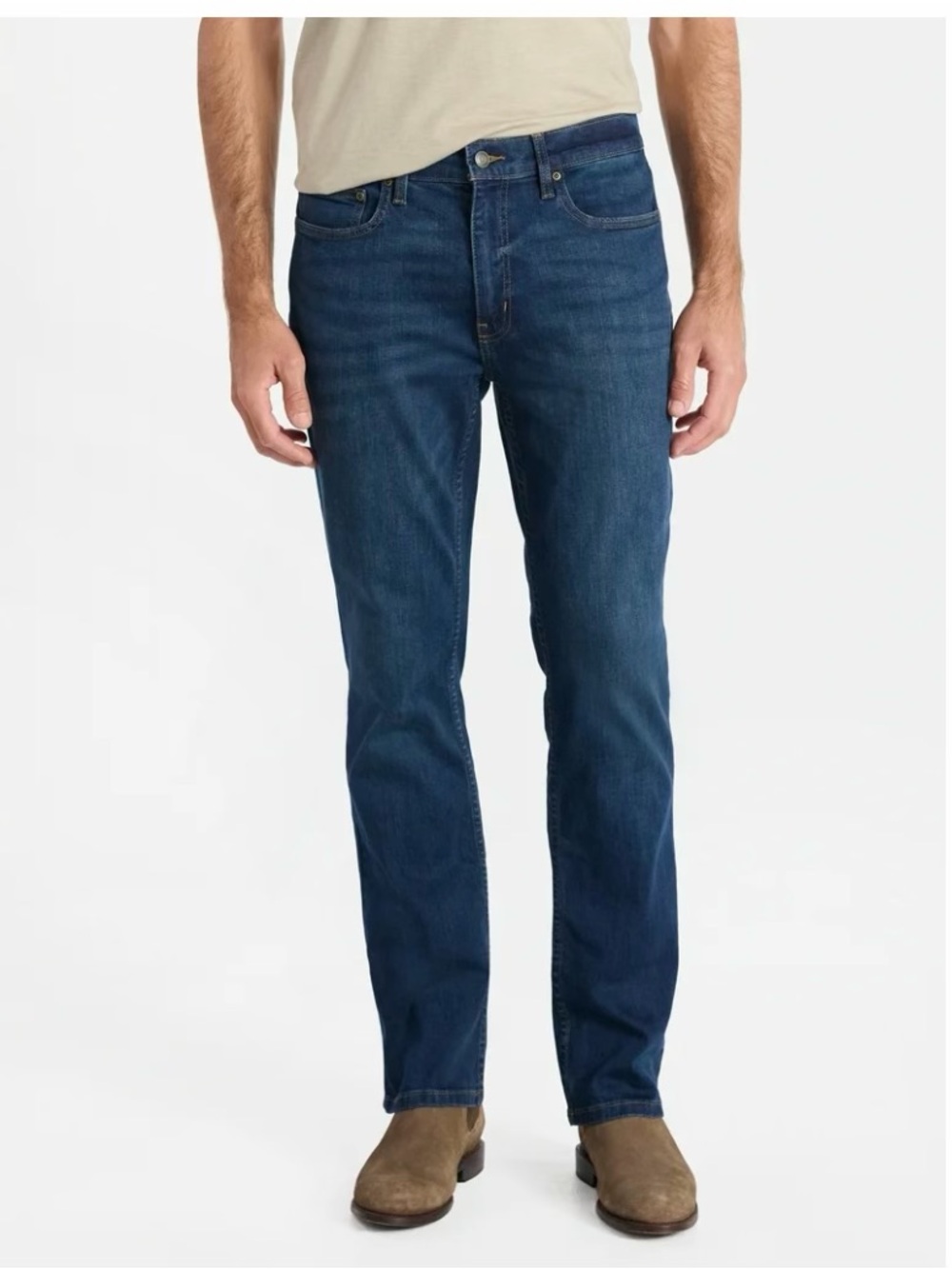 George Men's Slim 5 Pocket Jeans in Dark Indigo, Sz 34x30